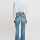 Victoria Beckham - Victoria Mid-Rise Jean In Light Blue