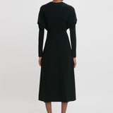 Victoria Beckham - Dolman Midi Dress in Black