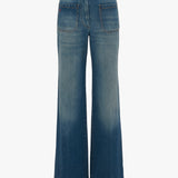 Victoria Beckham - Exclusive Alina High Waisted Jean In Mid Blue