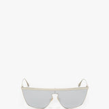 Victoria Beckham - Geometric Visor Sunglasses In Silver-Mirror