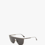 Victoria Beckham - Geometric Visor Sunglasses In Dark Ruthenium-Grey