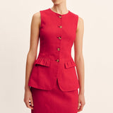 Posse - MATILDA GILET - RED