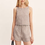 Posse - JOY TOP - CHOCOLATE PLAID