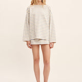 Posse - SEDGEWICK TOP - SKY STRIPE