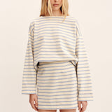 Posse - SEDGEWICK TOP - SKY STRIPE