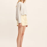 Posse - SEDGEWICK TOP - SKY STRIPE