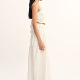 Posse - ANTOINETTE TIE TOP - VINTAGE WHITE