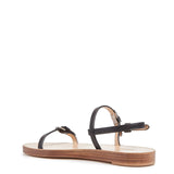 GABRIELA HEARST - Steward Flat Sandal in Black Leather