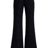 GABRIELA HEARST - Allanon Sequin Pant in Black Virgin Wool