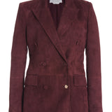 GABRIELA HEARST - Gavin Blazer in Deep Bordeaux Suede