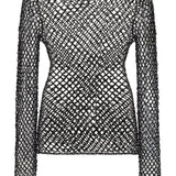 GABRIELA HEARST - Yahav Knit Top in Black Beaded Cashmere