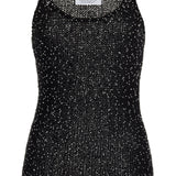 GABRIELA HEARST - Sanne Knit Tank Top in Black Beaded Silk