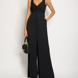 Zimmermann Black Jumpsuit with Ruched Detail Size 0 (UK 8)