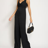 Zimmermann Black Jumpsuit with Ruched Detail Size 0 (UK 8)