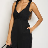 Zimmermann Black Jumpsuit with Ruched Detail Size 0 (UK 8)