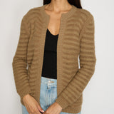 Chanel Brown Round Neck Knitted Cardigan FR 38 (UK 10)