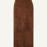 DUCIE - Chicago Suede Maxi Skirt