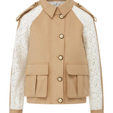 Veronica Beard - Oda Mixed-Media Dickey Coat