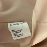 Zimmermann Blush Crepe Midi Dress with Gold Link and Split Detail Size 0 (UK 8)