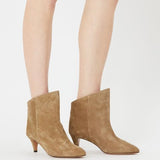 Isabel Marant - boots en cuir velours dripi