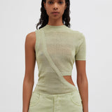 Christopher Esber - Cove Asymmetric Cutaway Knit Tank