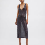 Christopher Esber - Cristalla Plunge Knit Tank Dress