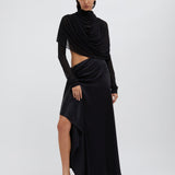 Christopher Esber - Casteret Draped Long Sleeve Shoulder Top