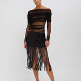 Christopher Esber - Diamond Tassel Mini Skirt