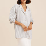 Posse - ZADIE SHIRT - SEAGRASS STRIPE