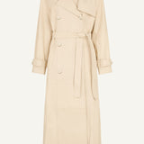 DUCIE - Corrin Leather Trench Coat