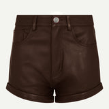 DUCIE - Elena Leather Shorts