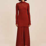 Posse - ROMY HIGH NECK DRESS - CHILLI