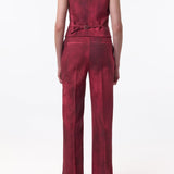 GABRIELA HEARST - Vesta Flare Pant in Bordeaux Virgin Wool