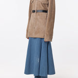 GABRIELA HEARST - Irene Overshirt in Camel Suede