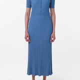 GABRIELA HEARST - Amor Knit Midi Dress in Sky Cashmere Silk