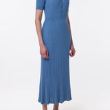 GABRIELA HEARST - Amor Knit Midi Dress in Sky Cashmere Silk