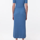 GABRIELA HEARST - Amor Knit Midi Dress in Sky Cashmere Silk