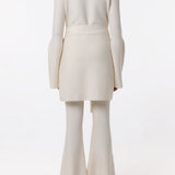 GABRIELA HEARST - Tenas Knit Mini Dress in Ivory Merino Wool Cashmere