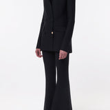 GABRIELA HEARST - Bowen Knit Jacket in Black Merino Wool Cashmere