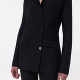 GABRIELA HEARST - Bowen Knit Jacket in Black Merino Wool Cashmere