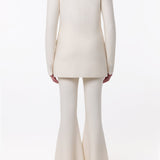 GABRIELA HEARST - Bowen Knit Jacket in Ivory Merino Wool Cashmere