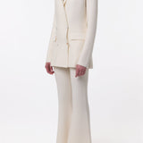 GABRIELA HEARST - Bowen Knit Jacket in Ivory Merino Wool Cashmere