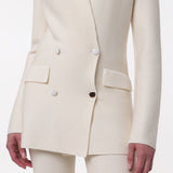 GABRIELA HEARST - Bowen Knit Jacket in Ivory Merino Wool Cashmere