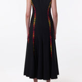 GABRIELA HEARST - Kendal Laces Midi Dress in Black Wool