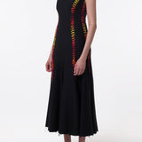 GABRIELA HEARST - Kendal Laces Midi Dress in Black Wool