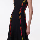 GABRIELA HEARST - Kendal Laces Midi Dress in Black Wool