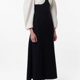 GABRIELA HEARST - Dee Maxi Dress in Ivory & Black Wool Crepe