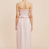 Posse - COBY STRAPLESS DRESS - VINTAGE STRIPE