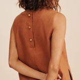 Posse - RIO MINI DRESS - CHESTNUT