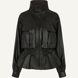 DUCIE - Hazel Leather Jacket